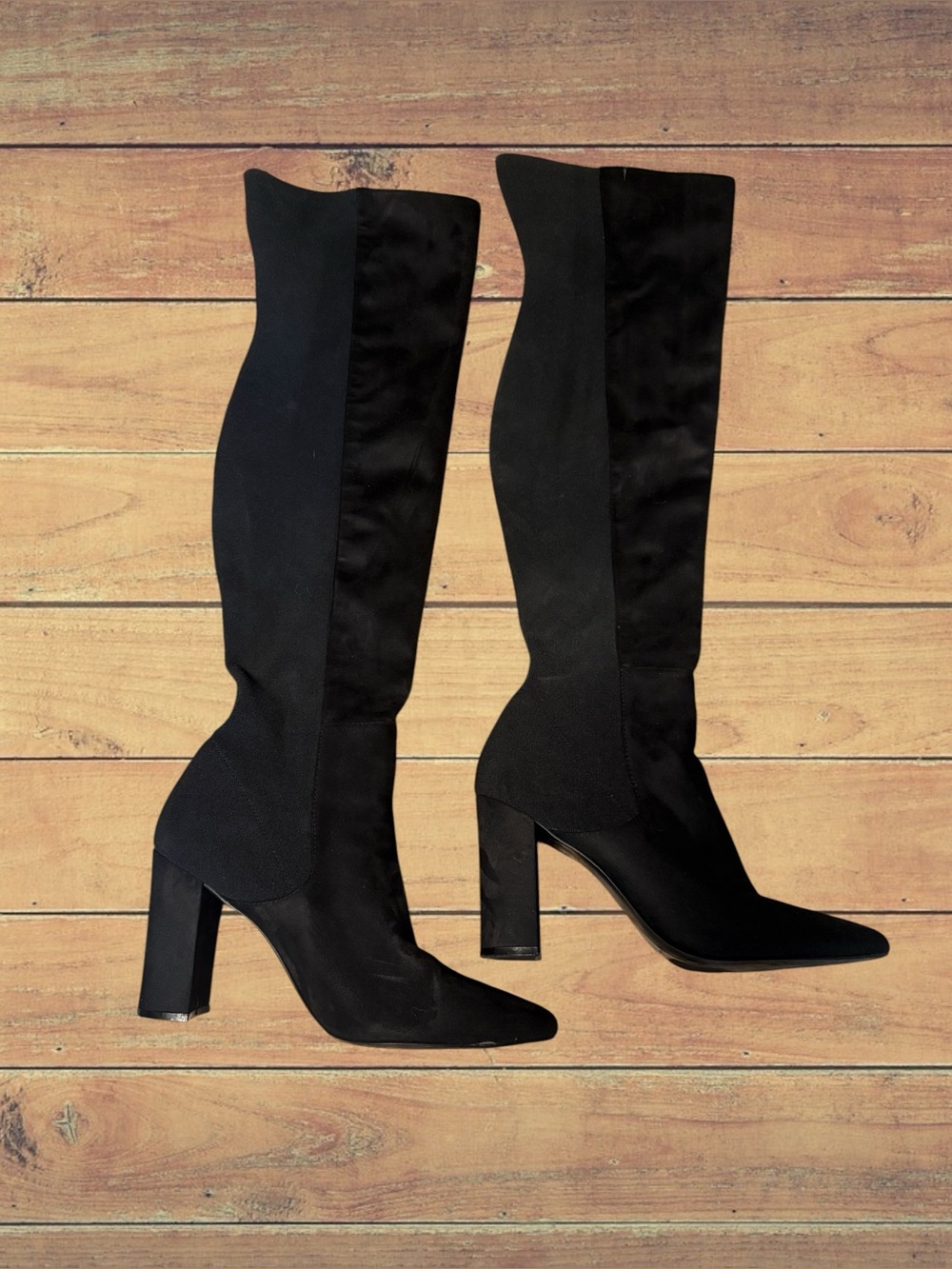 Forever 21 women’s over-the-knee stretch boots